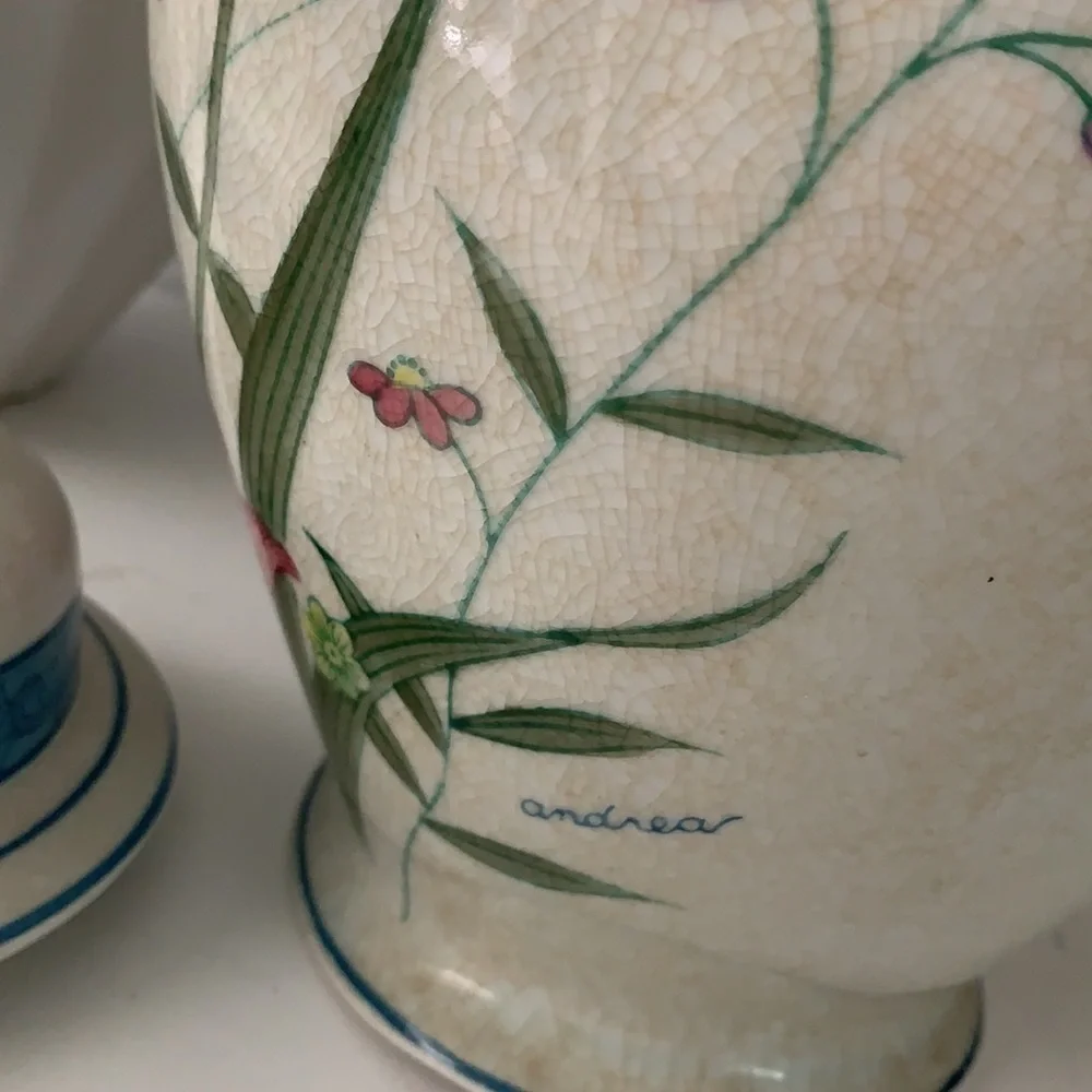 Ginger Jar Andrea by Sadek hand painted‎ floral